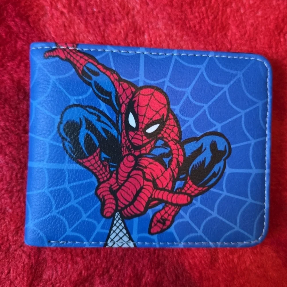New Spiderman marvel comic anime manga leather wallet